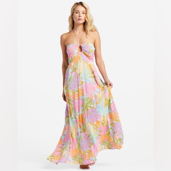 Billabong Maxi Halter Dress - Picture 2 of 11